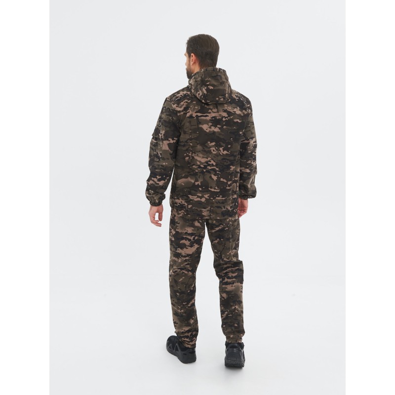 Костюм мужской Huntsman (Восток) Стрелок, ткань Сорочка, цвет Чёрный мультикам, размер 56-58, 182-188 см