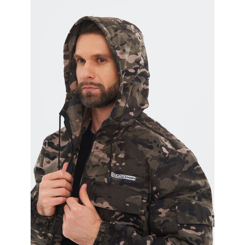 Костюм мужской Huntsman (Восток) Стрелок, ткань Сорочка, цвет Чёрный мультикам, размер 60-62, 170-176 см