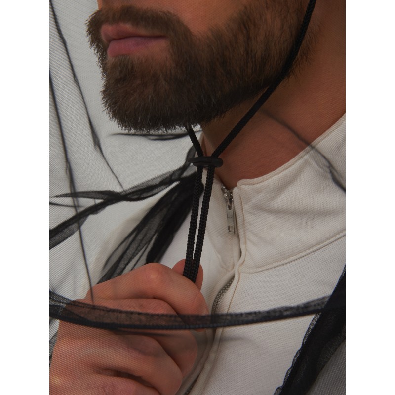 Панама-накомарник с кольцом Huntsman (Восток) Антигнус Светлый Пиксель, смесовая Рип-Стоп, камуфляж, размер 60