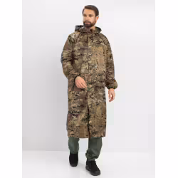 Плащ-дождевик мужской Huntsman (Восток) Мультикам, тканьТаффета, камуфляж, размер 60-62, 188 см