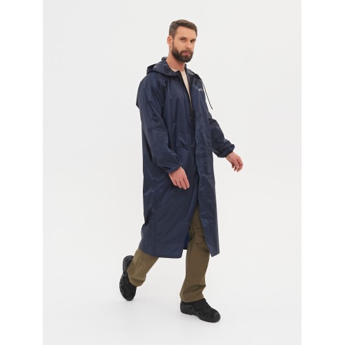 Плащ-дождевик мужской Huntsman (Восток), ткань Таффета, темно-синий, размер 48-50, 176 см