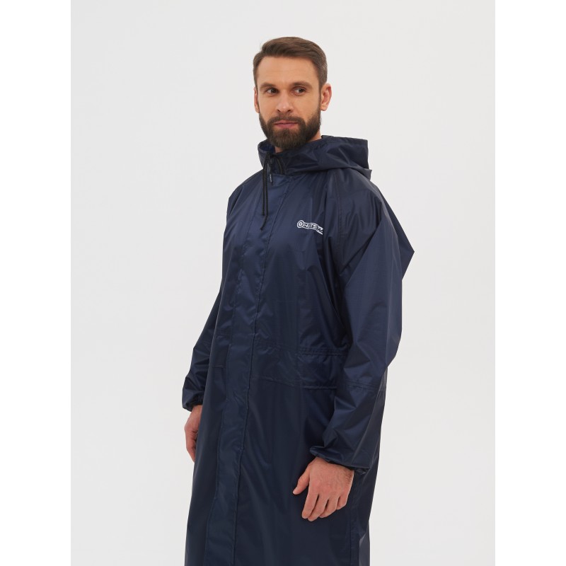 Плащ-дождевик мужской Huntsman (Восток), ткань Таффета, темно-синий, размер 60-62, 188 см