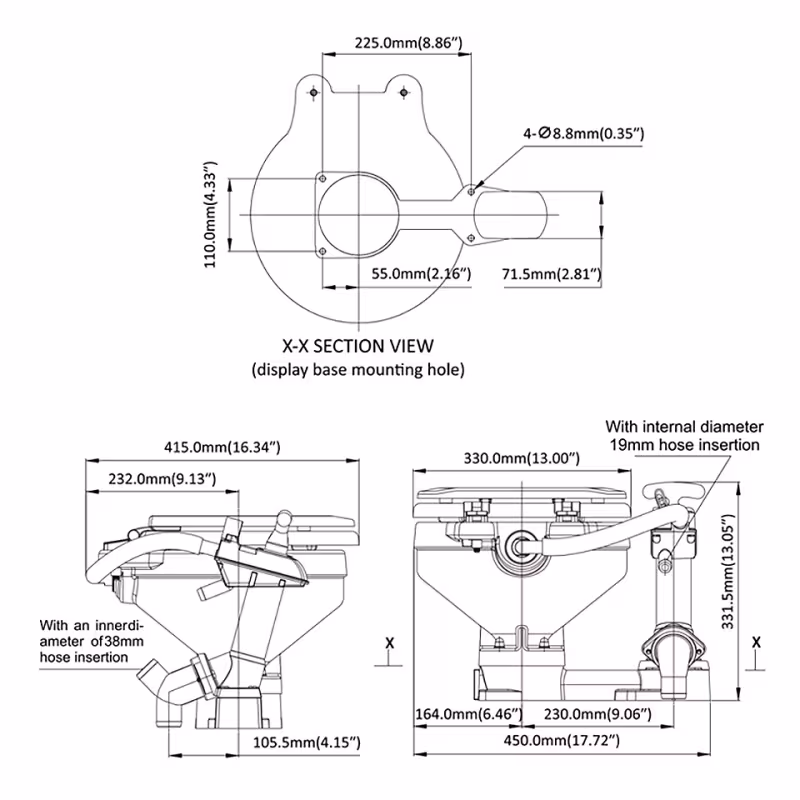 Унитаз ручной компактный 10268844