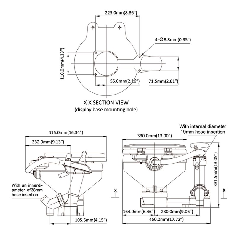 Унитаз ручной компактный 10268844