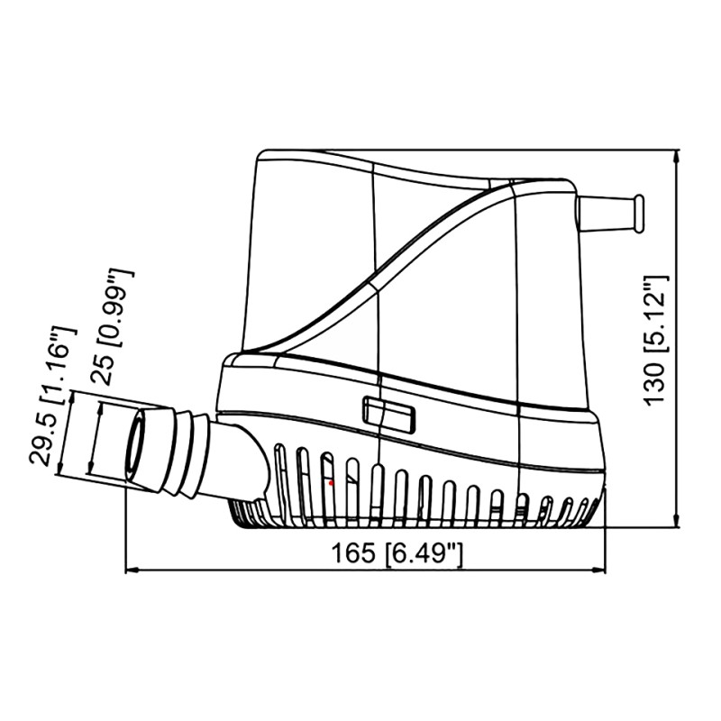 Помпа водооткачивающая автоматическая TMC 10263811, 63 л/мин