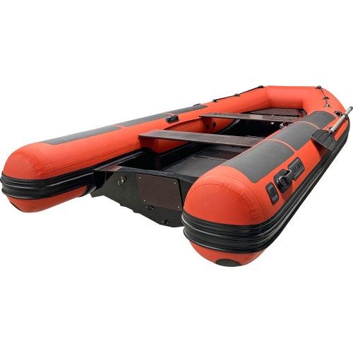 Лодка РИБ с монтажным блоком Навигатор 400R Pro, оранжевый
