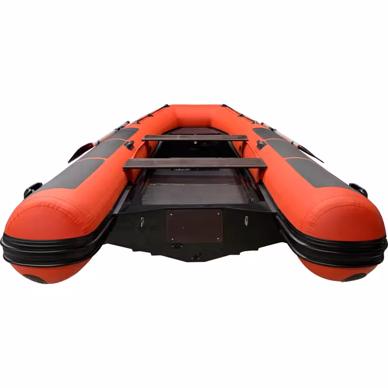 Лодка РИБ с монтажным блоком Навигатор 400R Pro, оранжевый