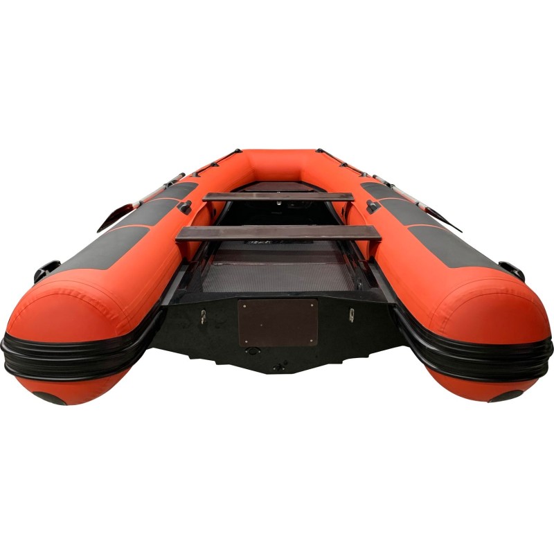 Лодка РИБ с монтажным блоком Навигатор 400R Pro, оранжевый