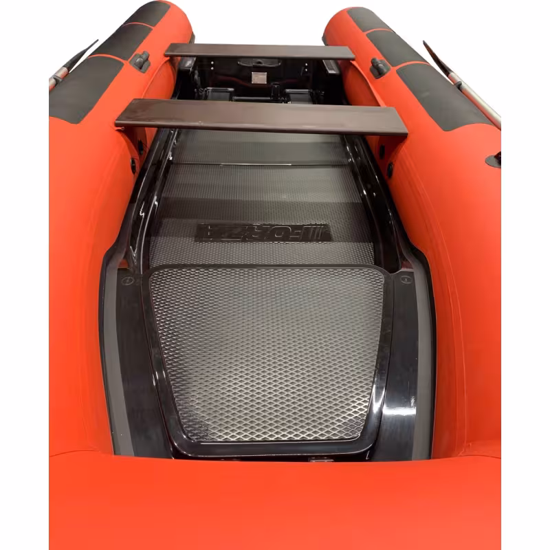 Лодка РИБ с монтажным блоком Навигатор 400R Pro, оранжевый