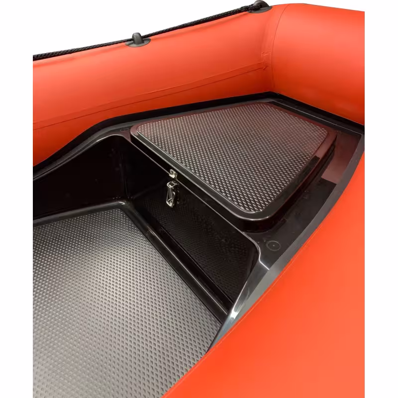 Лодка РИБ с монтажным блоком Навигатор 400R Pro, оранжевый