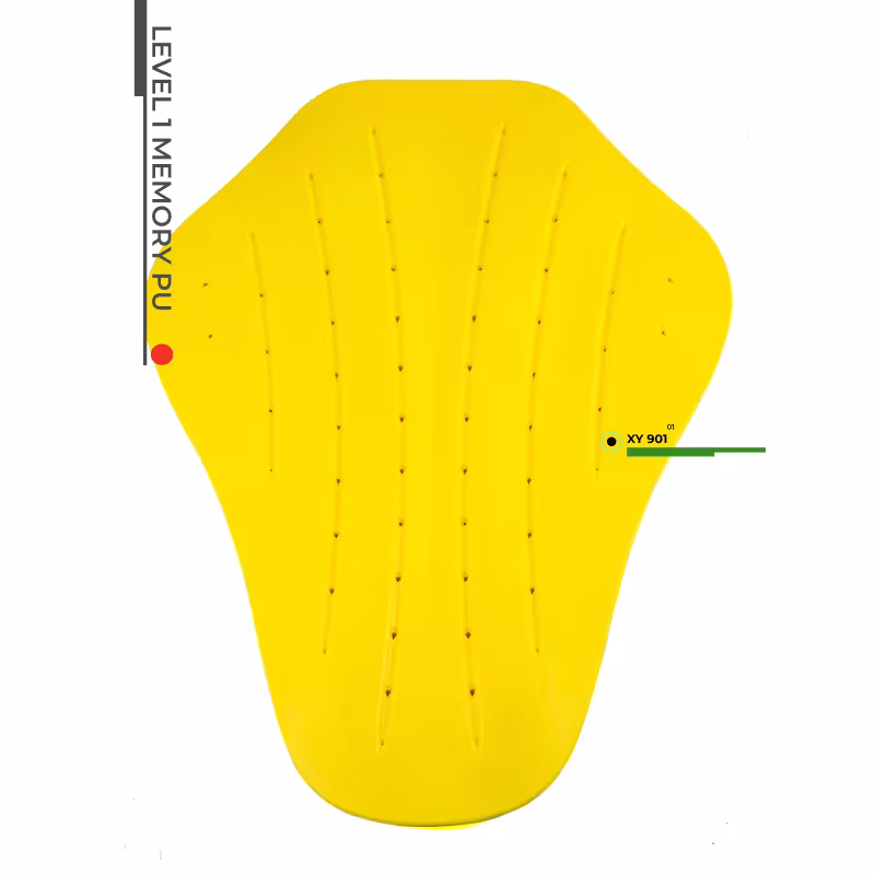 Защитная вставка спина Starks Level 1 Memory PU, желтый