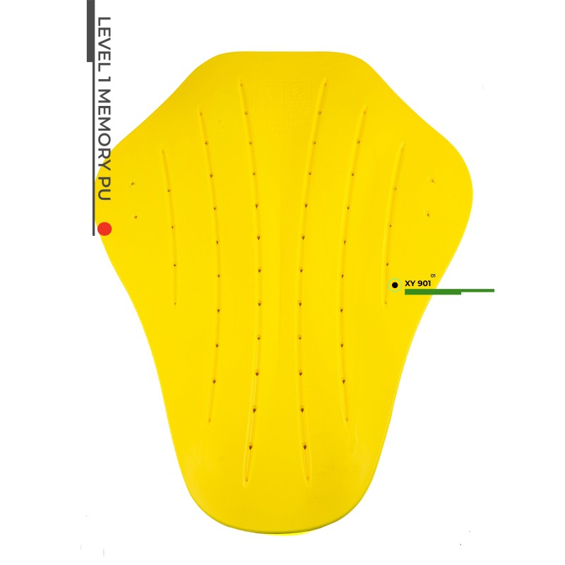 Защитная вставка спина Starks Level 1 Memory PU, желтый