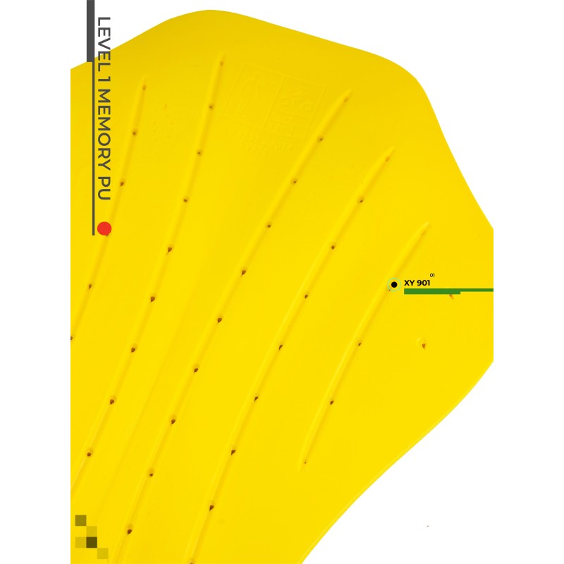 Защитная вставка спина Starks Level 1 Memory PU, желтый