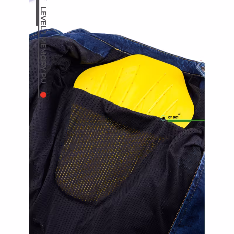 Защитная вставка спина Starks Level 1 Memory PU, желтый