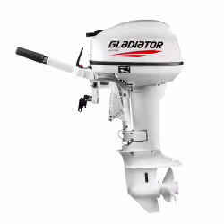 Лодочный мотор 2-тактный Gladiator G 9.9FHS White, 9.9 л.с.