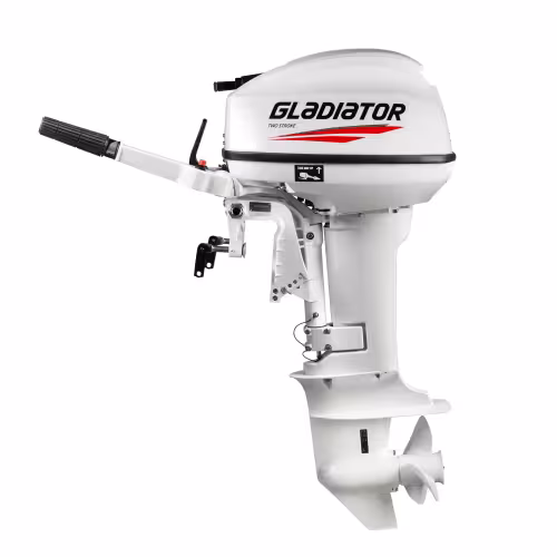 Лодочный мотор 2-тактный Gladiator G 9.9FHS White, 9.9 л.с.