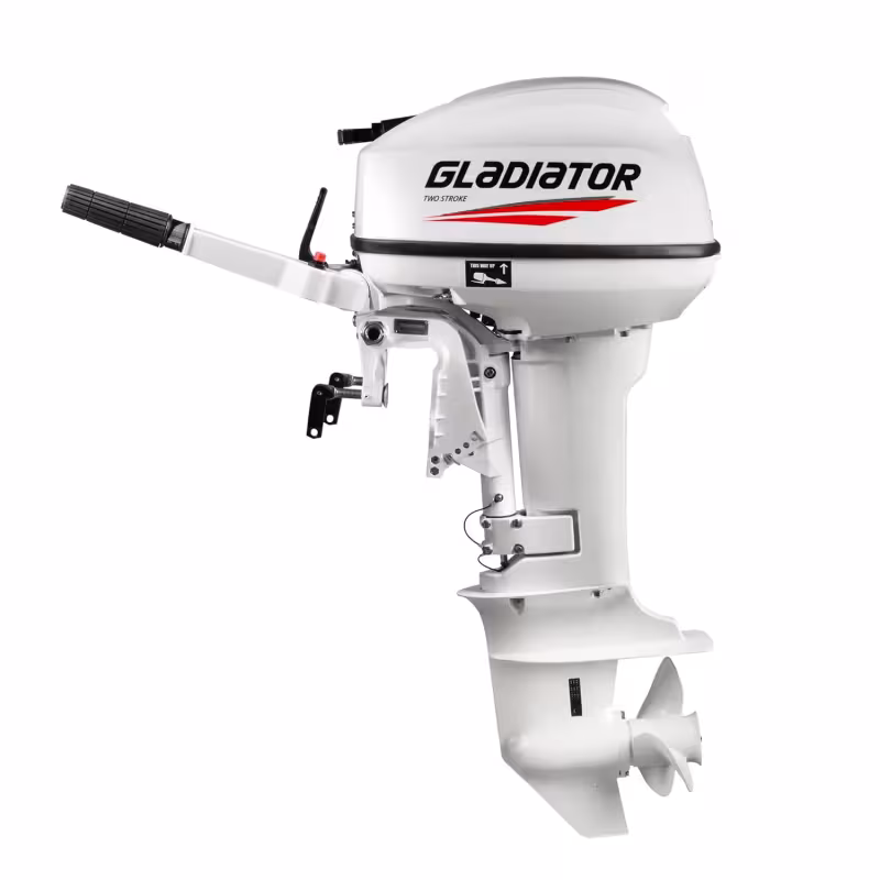 Лодочный мотор 2-тактный Gladiator G 9.9FHS White, 9.9 л.с.