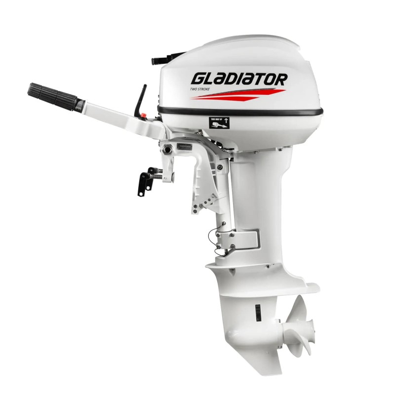 Лодочный мотор 2-тактный Gladiator G 9.9FHS White, 9.9 л.с.