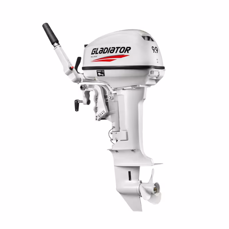 Лодочный мотор 2-тактный Gladiator G 9.9FHS White, 9.9 л.с.
