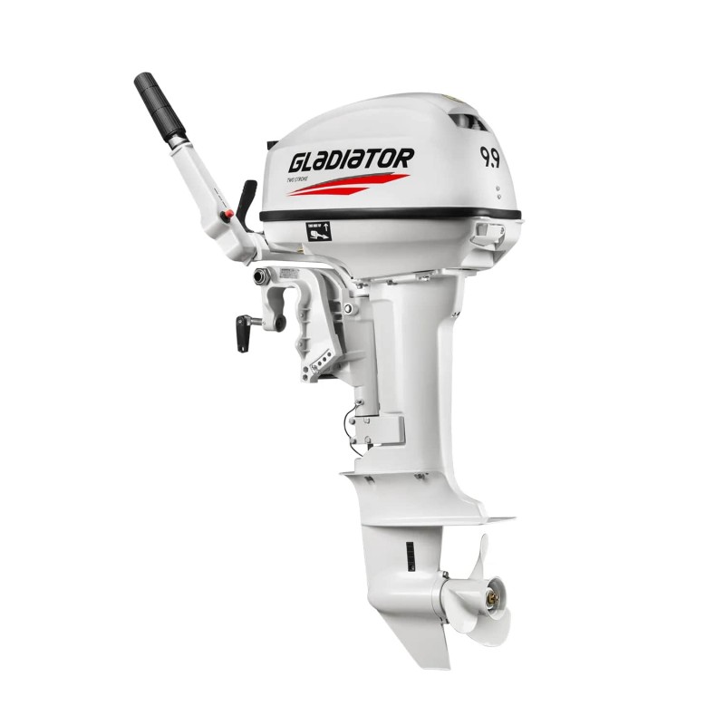 Лодочный мотор 2-тактный Gladiator G 9.9FHS White, 9.9 л.с.