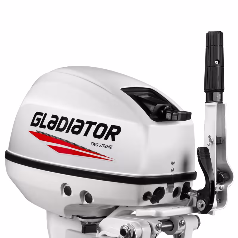 Лодочный мотор 2-тактный Gladiator G 9.9FHS White, 9.9 л.с.