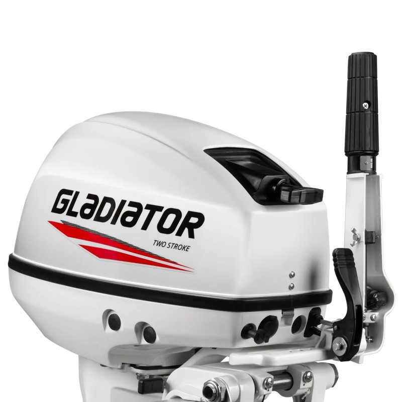 Лодочный мотор 2-тактный Gladiator G 9.9FHS White, 9.9 л.с.