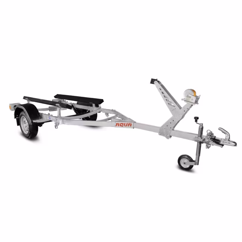 Прицеп лодочный одноосный с опорным колесом Спутник Aqua ZN 40 самосвал