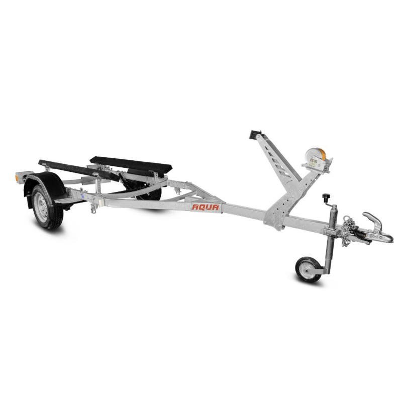 Прицеп лодочный одноосный с опорным колесом Спутник Aqua ZN 40 самосвал