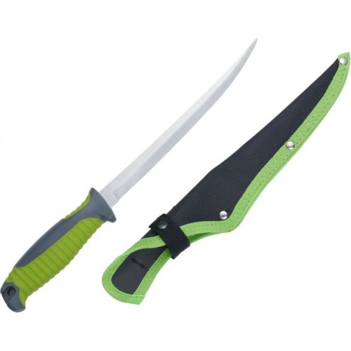 Нож филейный HL Fillet Green+Grey, клинок 20.2 см
