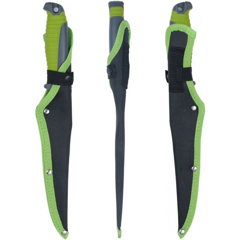 Нож филейный HL Fillet Green+Grey, клинок 20.2 см
