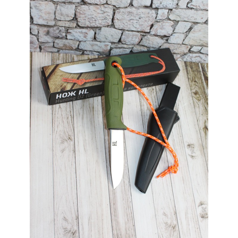 Нож охотничий HL Hunting D2 Green, клинок 10 см