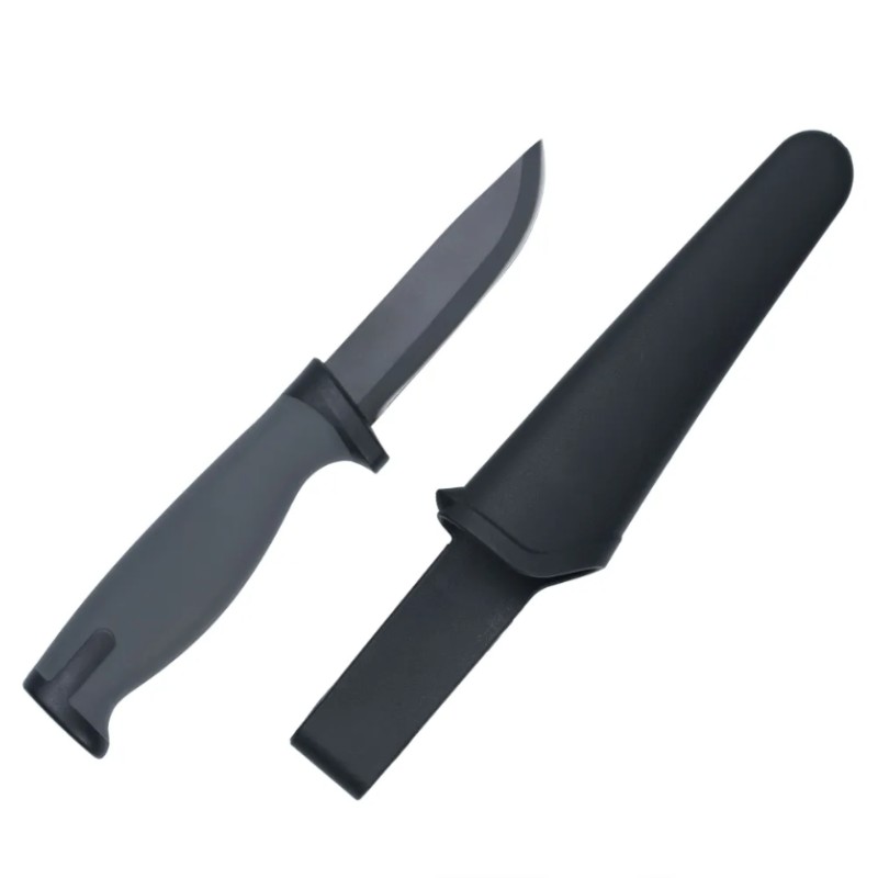 Нож HL Tactical Gray, клинок черный 9 см