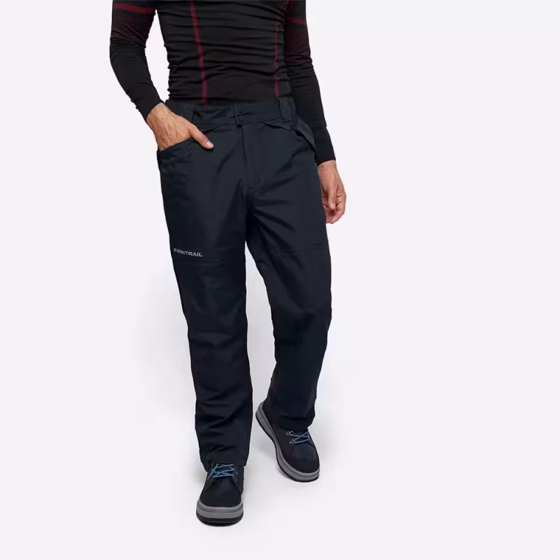 Брюки мужские Finntrail LightSuit 4614 Graphite, мембрана Hard-Tex, черный, размер 54-56 (MK), 170-180 см