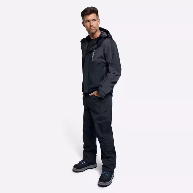 Брюки мужские Finntrail LightSuit 4614 Graphite, мембрана Hard-Tex, черный, размер 50-52 (L), 175-185 см