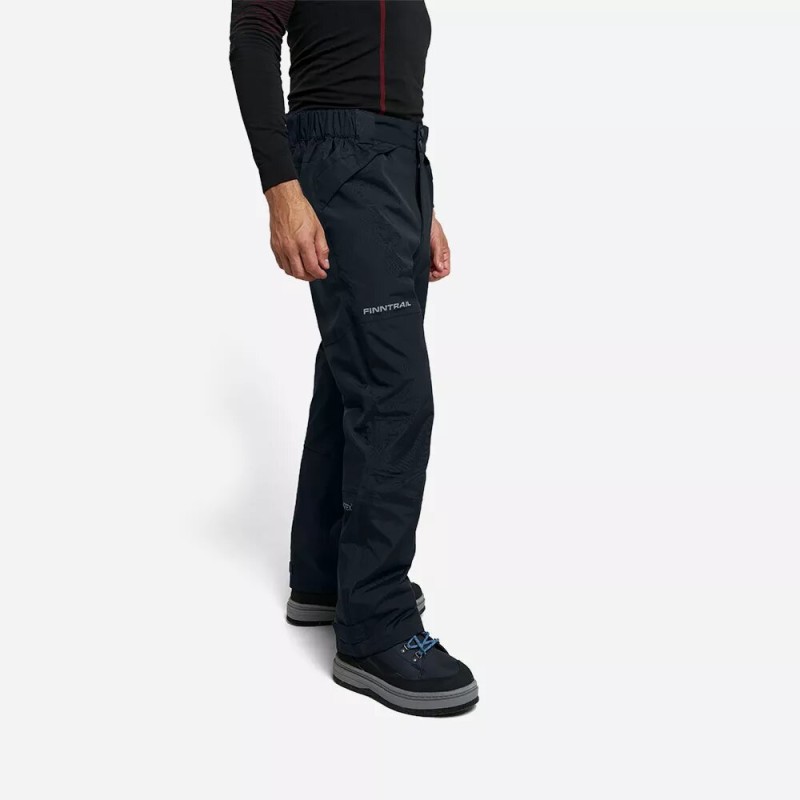 Брюки мужские Finntrail LightSuit 4614 Graphite, мембрана Hard-Tex, черный, размер 54-56 (XL), 180-190 см
