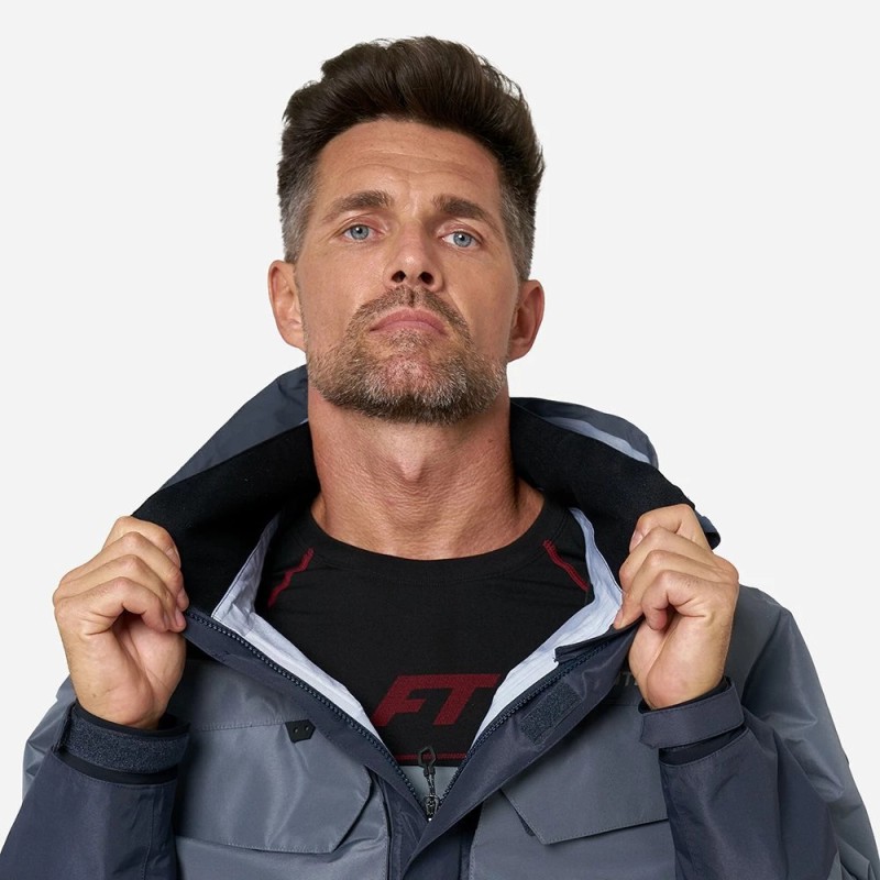 Куртка забродная мужская Finntrail Coaster 4023 Grey, мембрана Hard-Tex, серый, размер 54-56 (MK), 170-180 см