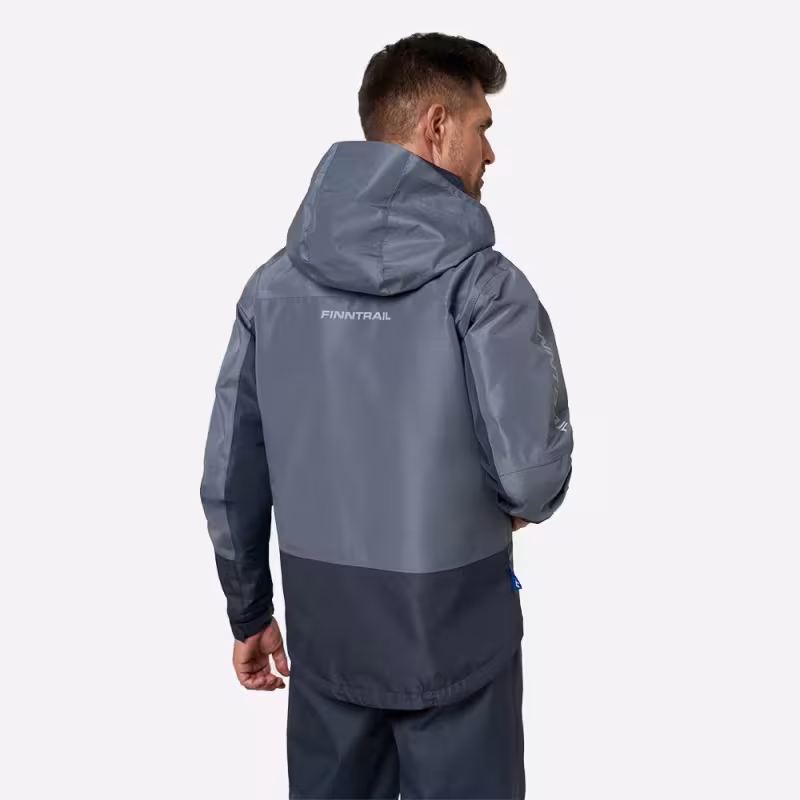 Куртка забродная мужская Finntrail Coaster 4023 Grey, мембрана Hard-Tex, серый, размер 54-56 (MK), 170-180 см