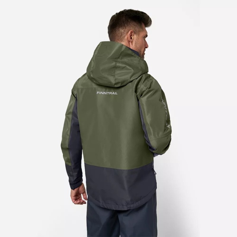 Куртка забродная мужская Finntrail Coaster 4023 Khaki, мембрана Hard-Tex, хаки, размер 54-56 (MK), 170-180 см