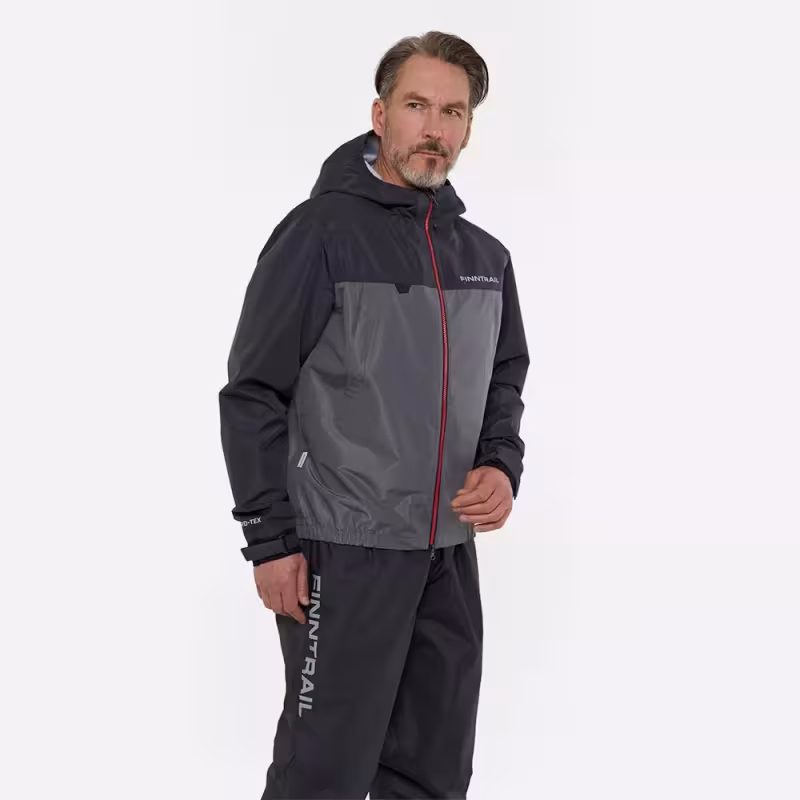 Куртка мужская Finntrail Apex 4027 Grey, мембрана Hard-Tex, серый, размер 54-56 (MK), 170-180 см