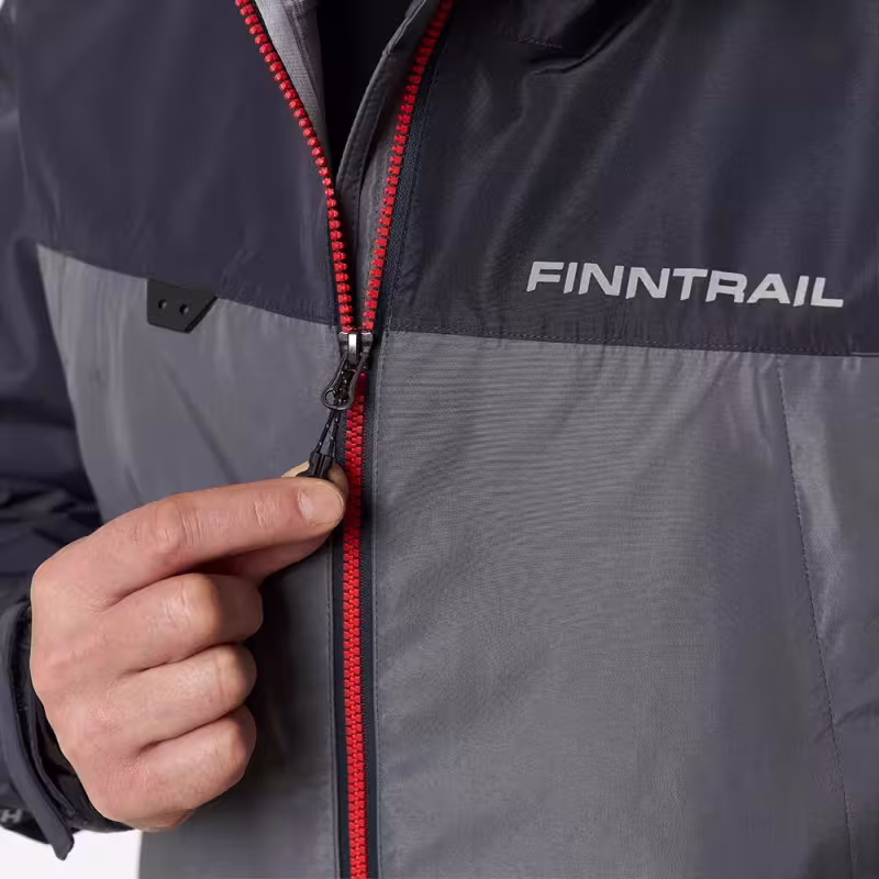 Куртка мужская Finntrail Apex 4027 Grey, мембрана Hard-Tex, серый, размер 54-56 (MK), 170-180 см