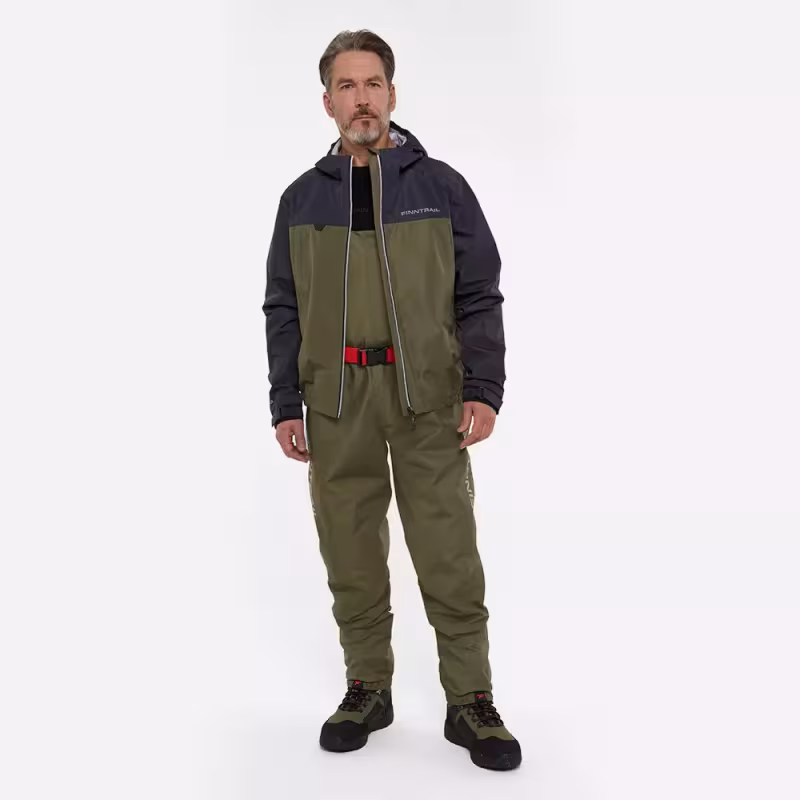 Куртка мужская Finntrail Apex 4027 Khaki, мембрана Hard-Tex, хаки, размер 54-56 (MK), 170-180 cм
