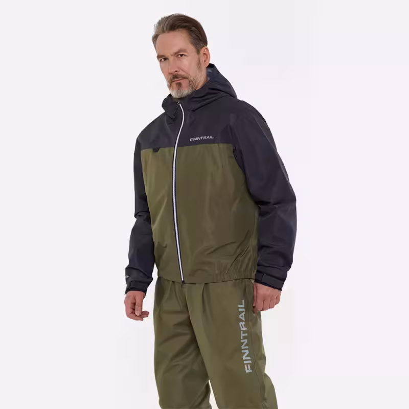 Куртка мужская Finntrail Apex 4027 Khaki, мембрана Hard-Tex, хаки, размер 50-52 (L), 175-185 см