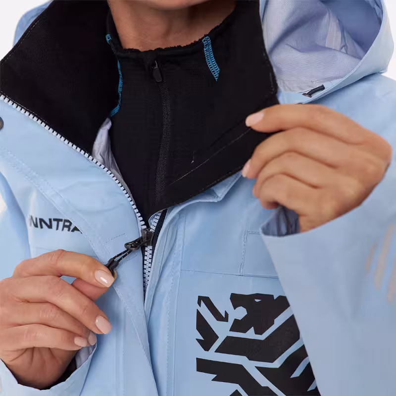 Куртка женская Finntrail Rachel 6455 LightBlue, мембрана Hard-Tex, голубой, размер 44-46 (S), 160-170 см