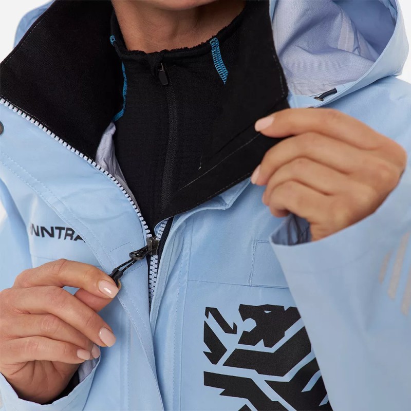 Куртка женская Finntrail Rachel 6455 LightBlue, мембрана Hard-Tex, голубой, размер 48-50 (L), 170-180 см