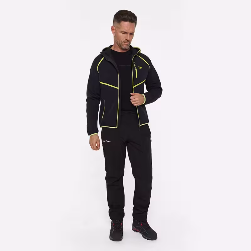 Брюки мужские Finntrail Nitro 4603 Graphite, ткань Софтшелл, черный, размер 54-56 (XL), 180-190 см