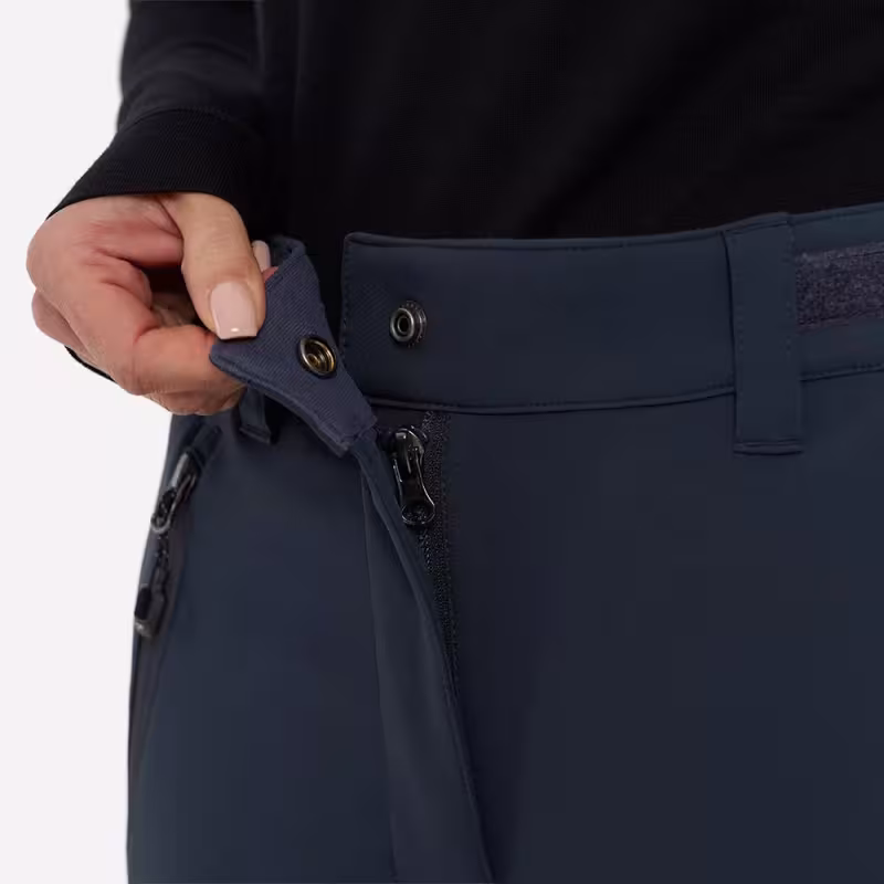 Брюки женские Finntrail Nitro W 4600, ткань Софтшелл, черный, размер 46-48 (M), 165-175 см