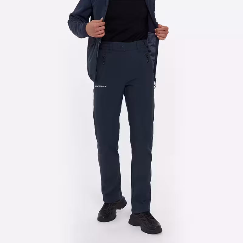 Брюки женские Finntrail Nitro W 4600, ткань Софтшелл, черный, размер 46-48 (M), 165-175 см