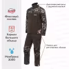 Костюм мужской Norfin Berings Camo Green, флис, зеленый/камуфляж, размер L, 176-182 см