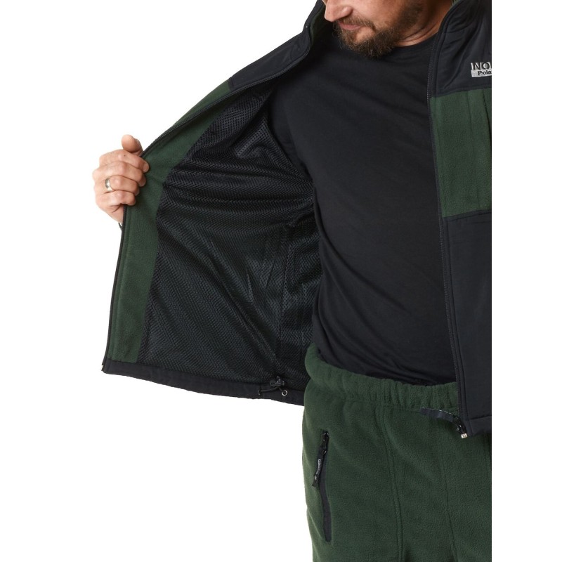 Костюм мужской Norfin Polar Line, флис, зеленый/черный, размер XXL, 184-190 см