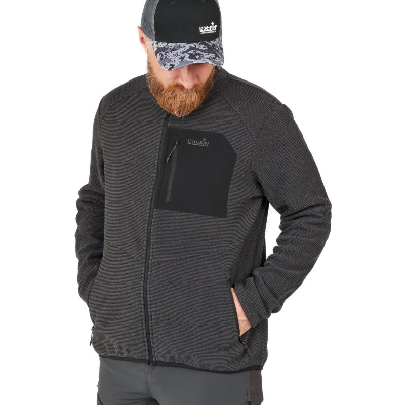 Куртка мужская Norfin Rock, флис, серый, размер XL, 180-186 см